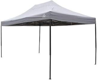 All Seasons Gazebos 3x4. 5m vollständig wasserdichtes Faltpavillon - Metallisch Grau