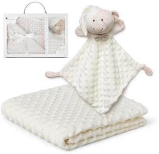 Interbaby PD001-05 Babydecke mit beigem doudou Bear, beige, 0. 72 kg