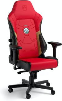 noblechairs Hero Komfortable und Langlebige Gaming Stuhl, Perfekt Optimierte Ergonomie des Stuhls Sorgt für Hohen Sitzkomfort, Belastbarkeit 150 kg, Hero Iron Man Edition