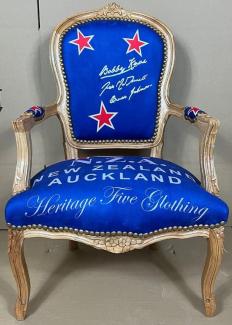 Casa Padrino Barock Salon Stuhl New Zealand / Naturfarben - Handgefertigter Antik Stil Stuhl - Möbel im Barockstil - Barock Möbel - Barock Einrichtung