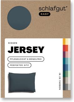 Schlafgut Kissenbezug EASY Jersey | Kissenbezug einzeln 40x60 cm | grey-deep