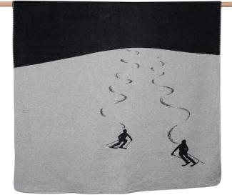 David Fussenegger Wohndecke Savona Skifahrer Anthrazit (200x150cm) 02149850