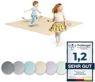 Ehrenkind® Krabbelmatte PRO | Extra dick und soft | Made in Germany | Oeko-Tex 100 | Größe 180x120cm BEIGE