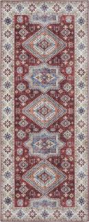 Vintage Teppich Gratia Rubinrot - 80x200x0,5cm