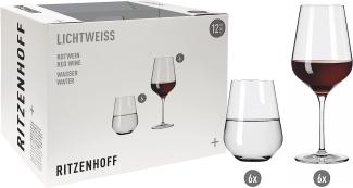 Ritzenhoff Lichtweiss Aurelie Rotwein- & Wassergläser 12er Set