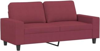 vidaXL 2-Sitzer-Sofa Weinrot 140 cm Stoff
