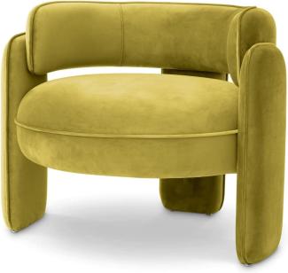 Casa Padrino Luxus Samt Sessel Vintage Grün 80 x 71 x H. 68,5 cm - Wohnzimmer Sessel - Hotel Sessel - Wohnzimmer Möbel - Luxus Möbel - Wohnzimmer Einrichtung - Luxus Einrichtung - Möbel Luxus