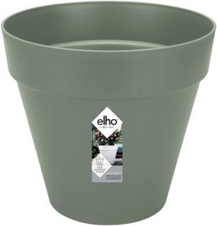 elho Loft Urban Rund 25 - Blumentopf für Außen - 100% recyceltem Plastik - Ø 24. 5 x H 22. 0 cm - Grün/Pistazien Grün
