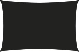Sonnensegel Oxford-Gewebe Rechteckig 4x6 m Schwarz