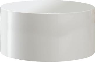 Couchtisch Ø60cm rund weiß Beistelltisch Sofatisch Wohnzimmertisch Tisch