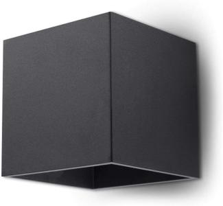 Sollux QUAD moderne Wandleuchte eckig schwarz 10x10cm 1-flg. G9