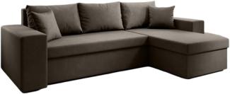 Luxusbetten24 Schlafsofa Designer Sofa Denver, mit Stauraum und Schlaffunktion