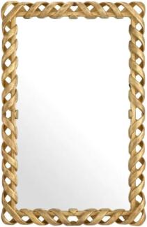 Casa Padrino Luxus Mahagoni Spiegel Antik Gold H. 141 cm