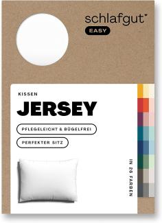 Schlafgut Kissenbezug EASY Jersey | Kissenbezug einzeln 40x60 cm | full-white