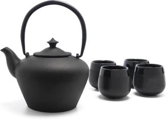 Bredemeijer Teekanne Chengdu Gusseisen + 4 Cups schw. Asia 153006