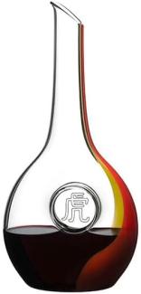 RIEDEL Chinese Zodiac Tiger Decanter Stripe Red/Yellow