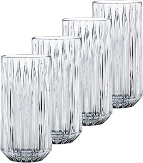 Nachtmann Jules Longdrink, 4er Set, Longdrinkglas, Trinkglas, Cocktailglas, Kristallglas, 375 ml, 101980