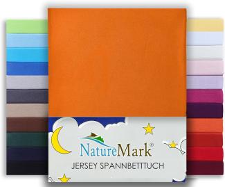 NatureMark Premium WASSERBETTEN & BOXSPRINGBETTEN Spannbettlaken Jersey 200x220cm +40cm Steghöhe Größe 180x200-200x220 cm, Farbe: Terrakotta