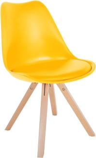 Stuhl Sofia Kunststoff Square (Farbe: gelb)
