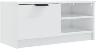 TV-Schrank Hochglanz-Weiß 80x35x36,5 cm Holzwerkstoff