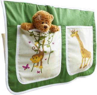 Ticaa 'safari' Bett-Tasche für Hoch- und Etagenbetten grün