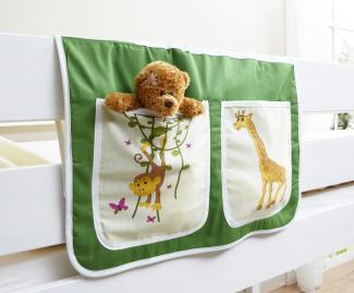 Ticaa 'safari' Bett-Tasche für Hoch- und Etagenbetten grün