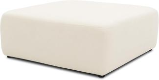 DOMO Collection Hocker Adrian, Modulsofa, Sofa Modul, Couch, Einzelteil, kombinierbar 85 x 85 cm in creme