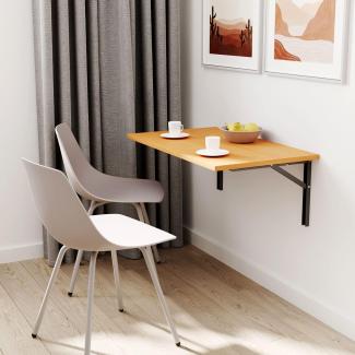 mikon 90x50 | Wandklapptisch Klapptisch Wandtisch Küchentisch Schreibtisch Kindertisch | BAYERISCHE BUCHE