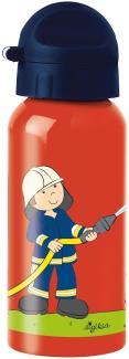 Sigikid Kinder Edelstahl-Trinkflasche 400 ml Frido Firefighter - A