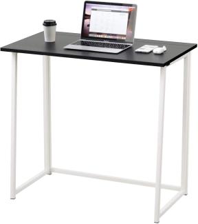 Dripex Faltbar Tisch Schreibtisch Computertisch für Homeoffice Arbeitszimmer Klappbar PC Tisch (Black)