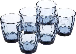 Wassergläser 30,5cl Diamond Ocean Blue - 6 Stück