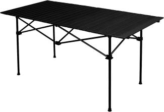 klappbarer Campingtisch Esstisch Spieltisch schwarz 1,40 m transportabel