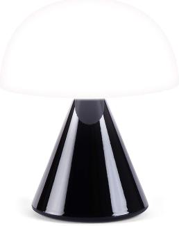 Lexon MINA Mini wiederaufladbare kabellose LED-Tischlampe, für Nachttisch oder Schreibtisch, mit Dimmer, bis zu 12 Stunden Akkulaufzeit - Schwarz