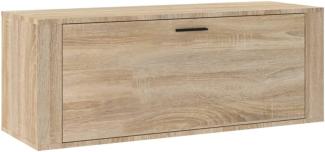 vidaXL Wand-Schuhschrank Sonoma-Eiche 100x35x38 cm Holzwerkstoff