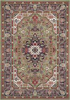 Orientalischer Kurzflor Teppich Skazar Isfahan Grün - 160x230x0,9cm