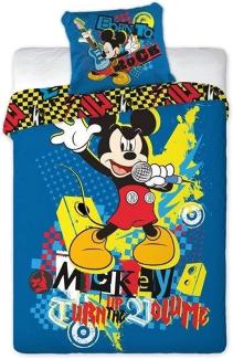 Mickey Mouse - Bettwäsche \"Turn up the Volume\" 160 x 200 cm