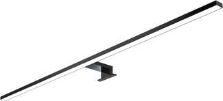 kalb LED Spiegelleuchte 100cm LED Badleuchte Badlampe Spiegellampe 230V, schwarz, neutralweiß