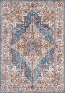 Vintage Teppich Sylla Jeansblau - 120x160x0,5cm