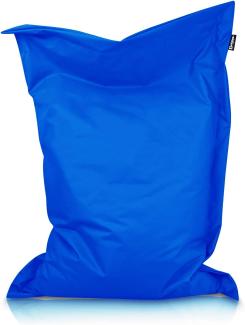BuBiBag XXL Sitzsack, Outdoor Sitzsäcke für Kinder und Erwachsene, Bodenkissen Beanbag Fatboy wetterfest (Blau 180x145cm)