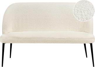 2-Sitzer Küchensofa Bouclé hellbeige OSBY