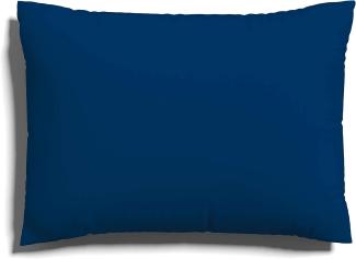 Schlafgut Kissenbezug EASY Jersey | Kissenbezug einzeln 70x90 cm | blue-deep