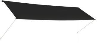 Einziehbare Markise 400×150 cm Anthrazit