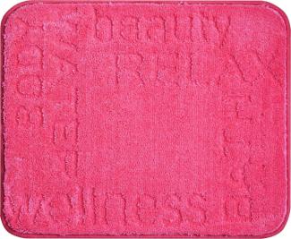 GRUND FEELING Badematte 50 x 60 cm Pink
