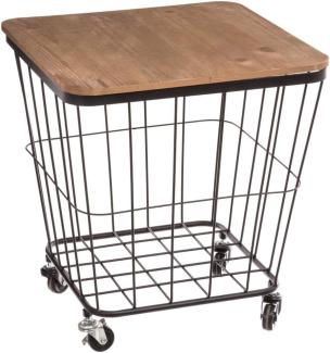 Multifunktionaler mobiler Tisch mit Rädern, Küchenwagen, mit Versteck