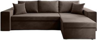 Luxusbetten24 Schlafsofa Designer Sofa Denver, mit Stauraum und Schlaffunktion