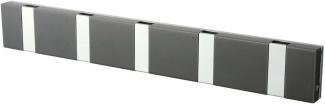 Knax Lite 5 grau Luxus-Hakenleiste für Bad & Küche Länge 33,3 cm