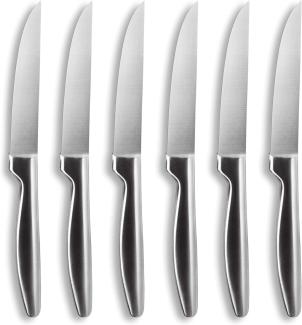 Comas Steakmesser BOJ Satin 6er Set, Fleischmesser mit Satin-Finish, Edelstahl, 22. 1 cm, 2999