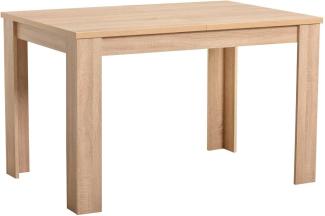 Esstisch ausziehbar Esszimmertisch Holztisch Küchentisch 120x80 cm Holz Massiv Eiche