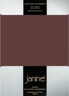 Janine Design Spannbettlaken - 100 x 200 cm - dunkelbraun