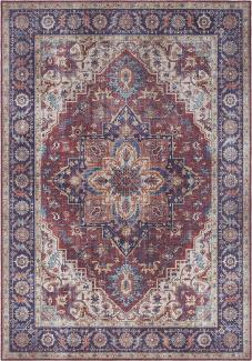 Vintage Teppich Anthea Pflaumenrot 120x160 cm